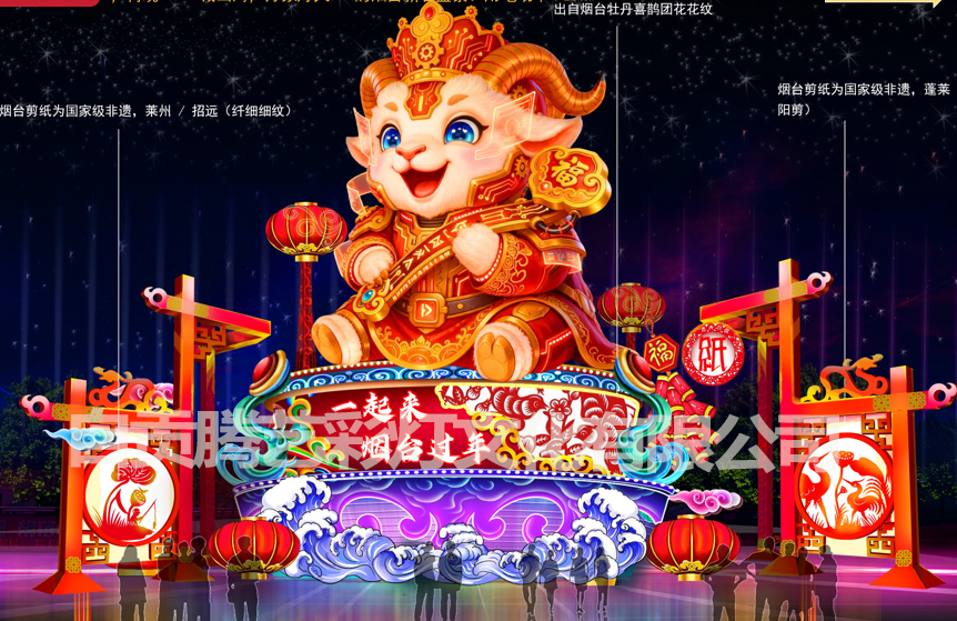 羊年花燈設計