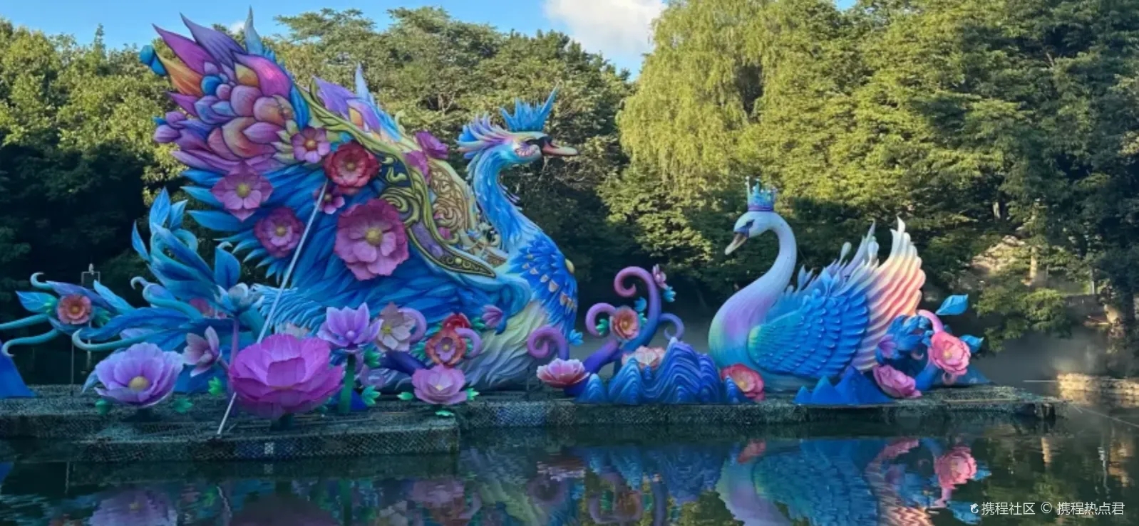 天鹅花灯